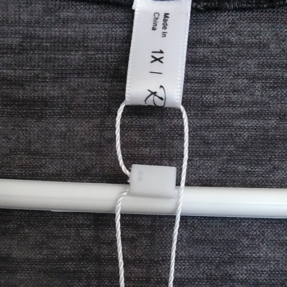 NWT Rosegal black and gray long sleeve top - Picture 2 of 5